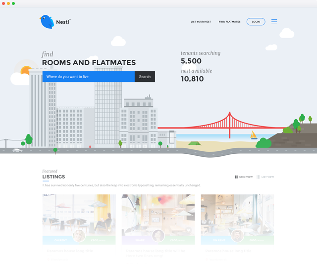 Nesti find a nest, find an apartment Nesti find a nest, find an apartment